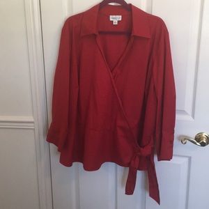 Red blouse
